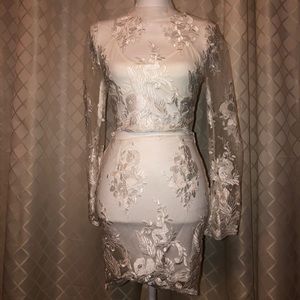 2 piece lace dress